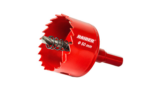 HSS bi-metal holesaw &Oslash;50mm with Co Pilot drill bit and shank image