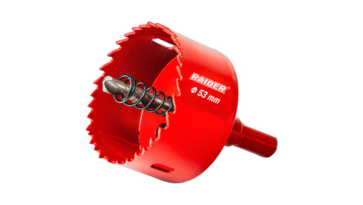 HSS bi-metal holesaw &Oslash;53mm with Co Pilot drill bit and shank image