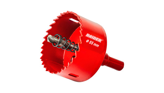 HSS bi-metal holesaw &Oslash;55mm with Co Pilot drill bit and shank image