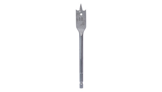 Flat Speed spade bit for wood 1/4" hex shank &Oslash;18 mm image