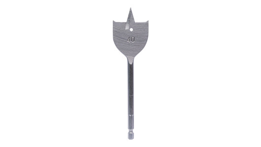 Burghiu plat 1/4" x 40mm HEX pentru lemn image