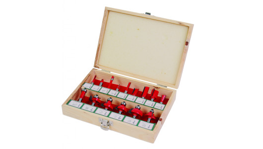 Router bits &oslash;8mm set 15pcs image