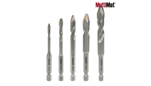 Свредла MultiMat&reg; Asymmetrical 5бр. &Oslash;4 6 8 10 12mm к-т image