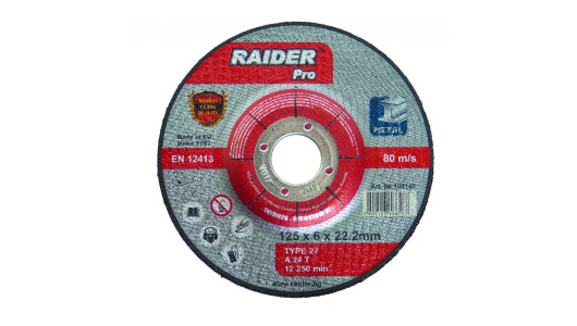 Disc pentru slefuit metal 115х6.0х22.2mm RDP image