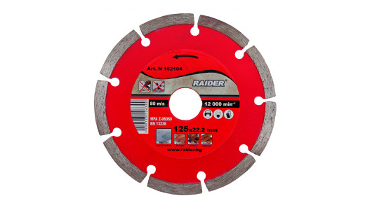 Diamond cutting disc DRY 125x22.2mm RD-DD02 image
