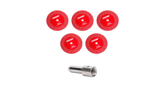 Diamond Disc Set 50&times;10mm blade x 5pcs + M14 thread Arbor image