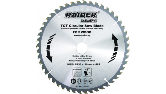 Disc circular pentru lemn 235x48Tx30mm TCT RDI-CS27 image