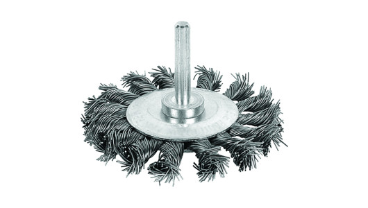 Twist Knot Wire Wheel Brush &oslash;75mm (3") with Shank image