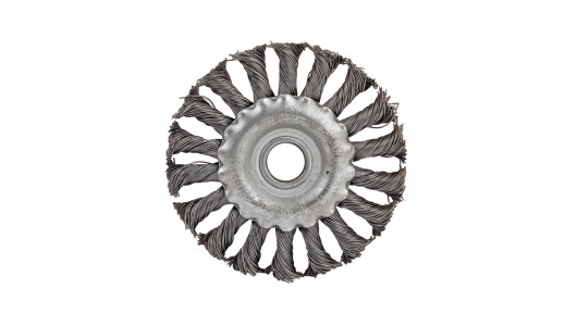 Twist knot wire wheel brush &oslash;200mm angle grinder image