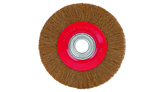 Wire wheel brush brassed ø125mm for bench ginder image