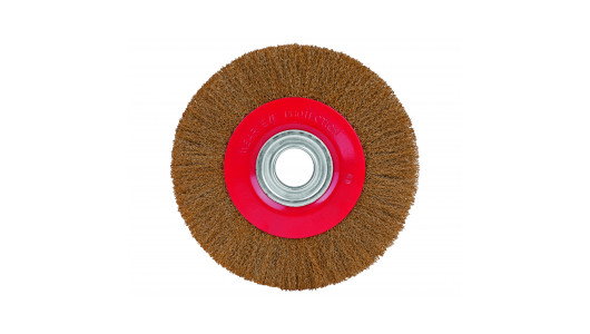 Wire wheel brush brassed &oslash;125mm for bench grinder image