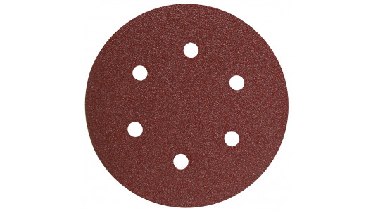 Paper sanding discs Velcro ø150mm K 80 10pcs with holes image