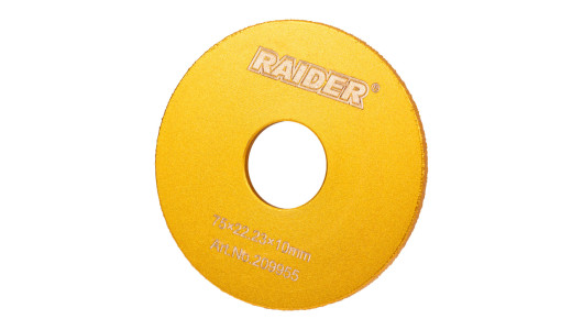 Diamond Grinding Wheel 75&times;20&times;10mm Demi-Bullnose Edge image