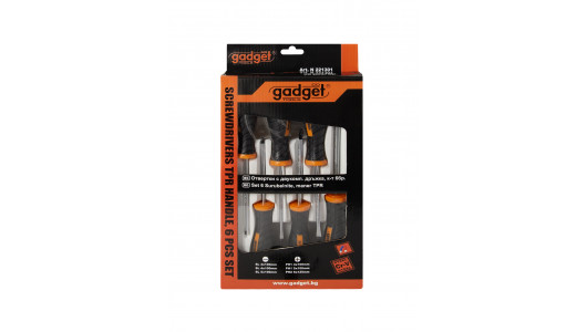 Screwdrivers, TPR handle, 6pcs set GD image