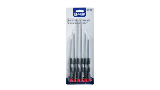 Long precision screwdriver set 6pcs BS image