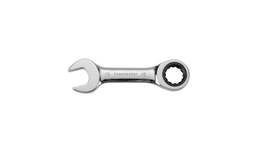 Comb. spanners with ratchet 19mm STUBBY CR-V TMP image