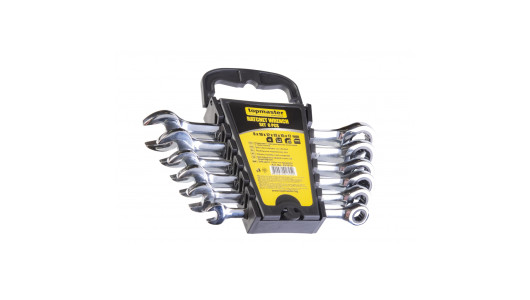 Combination spanners with ratchet set 6 pcs CR-V TMP image