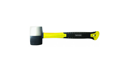 Чук гумен дръжка фибростъкло бял/черен 450g Topmaster Professional image