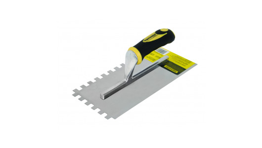 Маламашка пластмасова дръжка 280х130mm с гребен 10x10 Topmaster Professional image