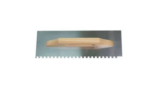Маламашка дървена дръжка 380x130mm с гребен TopStrong image