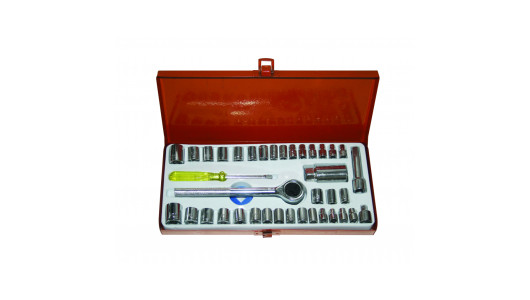 К-кт инструменти 40 части 1/4" & 3/8" 4-16mm мет. кут. GADGET image