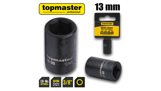 Вложка ударна 6 стенна 3/8"х13mm TMP image