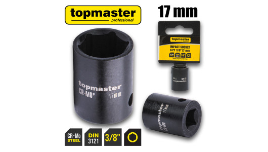 Impact socket 3/8" x 17 mm TMP image