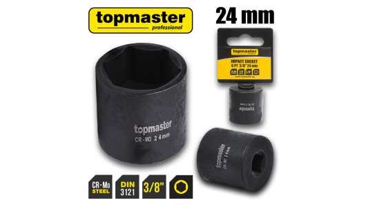 Вложка ударна 6 стенна 3/8"х24mm TMP image