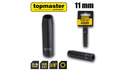 Вложка ударна удължена 6 стенна 3/8" х 11mm TMP image