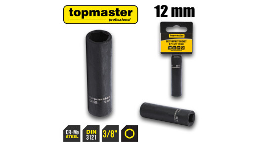 Вложка ударна удължена 6 стенна 3/8" х 12mm TMP image