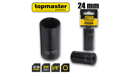 Вложка ударна удължена 6 стенна 3/8" х 24mm TMP image