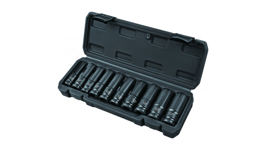 Вложки ударни удължени 1/2"Dr сет 10бр 10-24mm Cr-Mo Topmaster Professional image