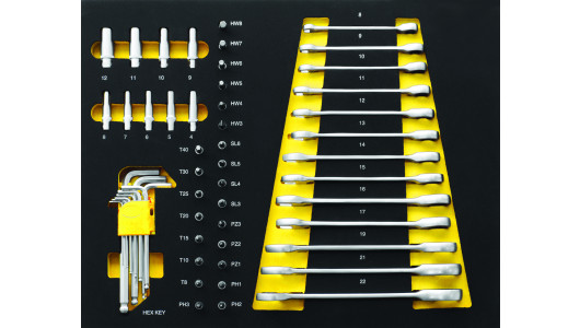 Tray spanners and hex keys 54 parts TMP image