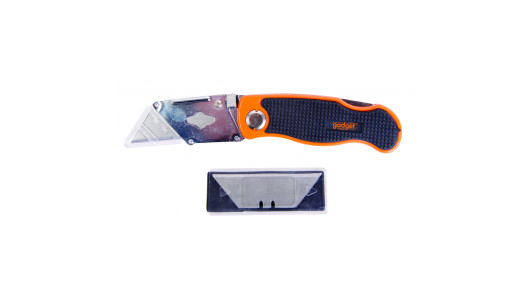 Utility knife, foldable with 10 blades GD image