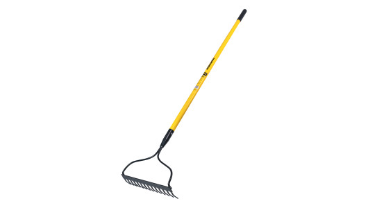 Rake with fiberglass handle, 14 teeth, hard, 1400 mm TMP image