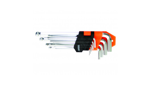 Set chei imbus cu bila medii "L" 9 pcs 1.5-10mm CR-V GD image