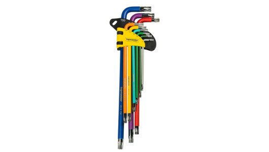 Torx hex key set TT10-TT50, 9 pcs., extra long COLOR TMP image