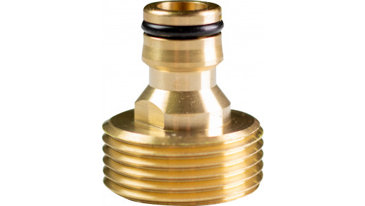 Brass tap adaptor 1", ext.thread TG image