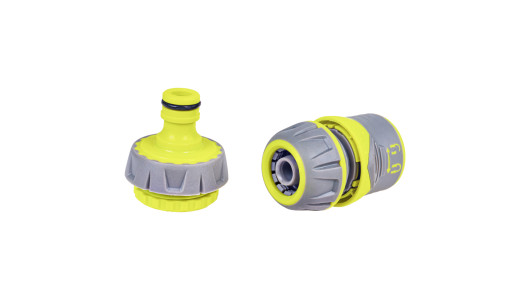 Conector furtun rapidă 1/2" și set de adapt.1/2"-3/4"LUXE GX image