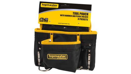 Tool pouch with hammer and pliers holder 8 pockets TMP image