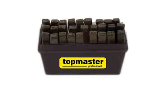 27pcs/set letter punch, chrome, 1.5mm-12.5mm TMP image