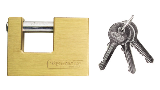 Brass pad lock 70mm TMP image