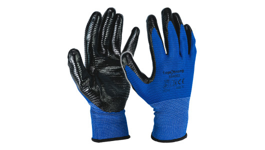 Blue latex black base gloves TS image