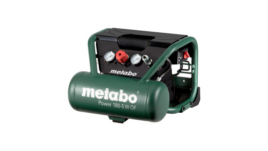 Компресор безмаслен 5 л 1.1kW METABO POWER 180-5 W OF image