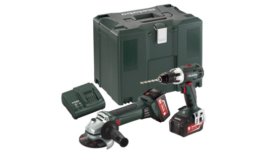 К-кт METABO Combo Set 2.4.1 18 V BS LT + W 125 2x4.0AH image