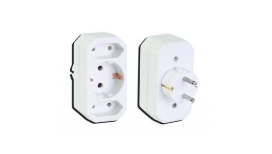 Group socket triple 1 schuko/2 euro MK image