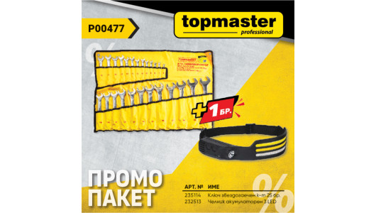 Пакет TMP- Ключ звездогаечен к-т + подарък, Челник image
