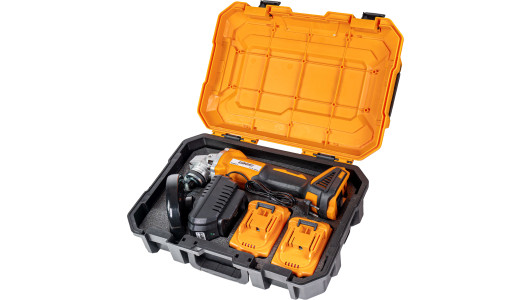 Ъглошлайф безчетков &Oslash;125mm 18V 2x4Ah куфар BAUKRAFT BK-BAG73 image