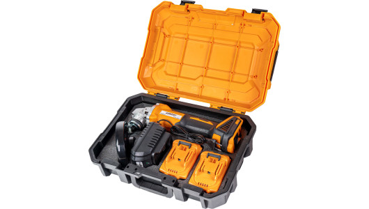 Ъглошлайф безчетков &Oslash;125mm 18V 2x4Ah куфар BAUKRAFT BK-BAG73 image