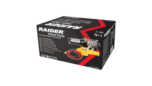 Автолебедка 12V 1360kg 3000lbs 2.2 kW &Oslash;4.8mm 14m RAIDER RD-EW09 image